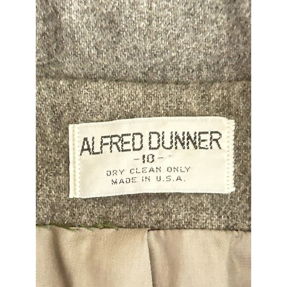 Alfred Dunner Womens 10 Gray 100 % Wool Blazer Jacket - Picture 5 of 10